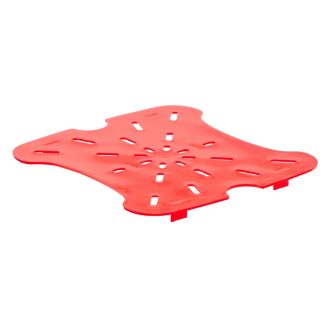 Cambro camsquares freshpro afvoerplanken doorschijnend - doorschijnend rood (266)