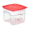 Cambro Contenants de stockage d'aliments FreshPro de 6 pintes et 57 litres Camsquares Camwear - transparents (135)