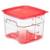 Cambro Contenants de stockage d'aliments FreshPro de 6 pintes et 57 litres Camsquares Camwear - transparents (135)