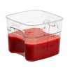 Cambro Contenants de stockage d'aliments FreshPro de 6 pintes et 57 litres Camsquares Camwear - transparents (135)
