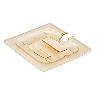 Cambro hoge zesde maat hitte h-pan deksels - amber (150)