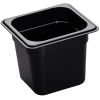 Cambro h-pan one sixth size hoge hitte voedselpannen - zwart (110)