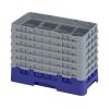 Cambro Camrack 8 F&auml;cher maximaler Glasdurchmesser 4 116 103 cm Gestelle halbe Gr&ouml;&szlig;e - Marineblau (186)
