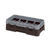 Cambro Camrack 8 compartiments diam&egrave;tre maximum du verre 4 116 103 cm racks demi-taille - marron (167)