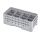 Cambro camrack 8 compartimenten maximale glasdiameter 4 116 103 cm rekken halve maat - zachtgrijs (151)