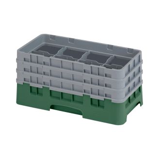 Cambro Camrack 8 compartiments diam&egrave;tre maximum du verre 4 116 103 cm racks demi-taille - vert sherwood (119)