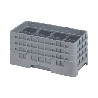 Cambro Camrack 8 compartiments diam&egrave;tre maximum du verre 4 116 103 cm racks demi-taille - gris doux (151)
