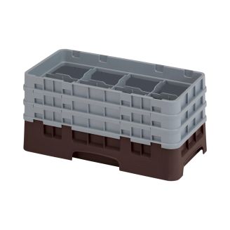 Cambro Camrack 8 compartiments diam&egrave;tre maximum du verre 4 116 103 cm racks demi-taille - marron (167)
