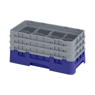 Cambro Camrack 8 compartiments diam&egrave;tre maximum du verre 4 116 103 cm racks demi-taille - bleu marine (186)