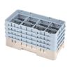 Cambro camrack 8 przegr&oacute;dek maksymalna średnica szkła 4 116 103 cm p&oacute;łki p&oacute;ł rozmiaru - beżowy (184)