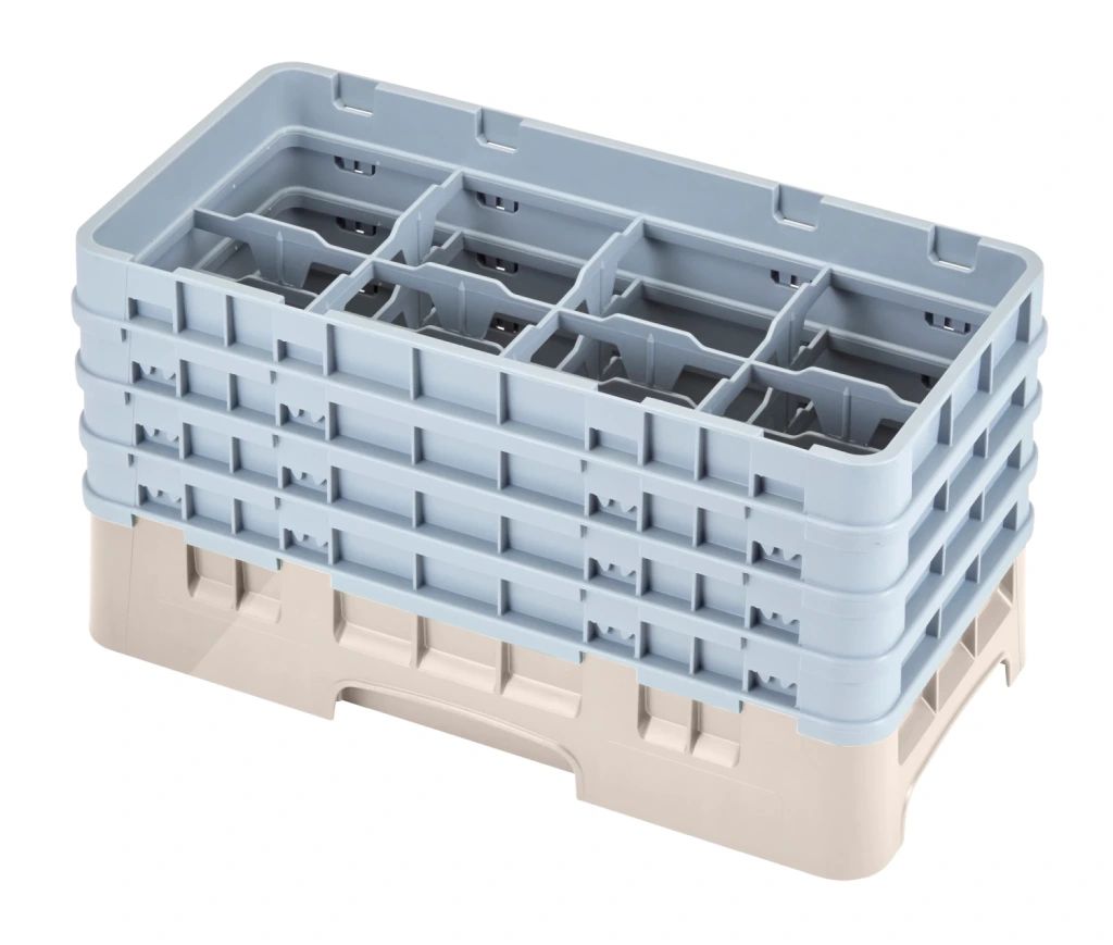 Cambro camrack 8 przegr&oacute;dek maksymalna średnica szkła 4 116 103 cm p&oacute;łki p&oacute;ł rozmiaru - beżowy (184)