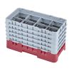 Cambro camrack 8 compartimenten maximale glasdiameter 4 116 103 cm rekken halve maat - cranberry (416)