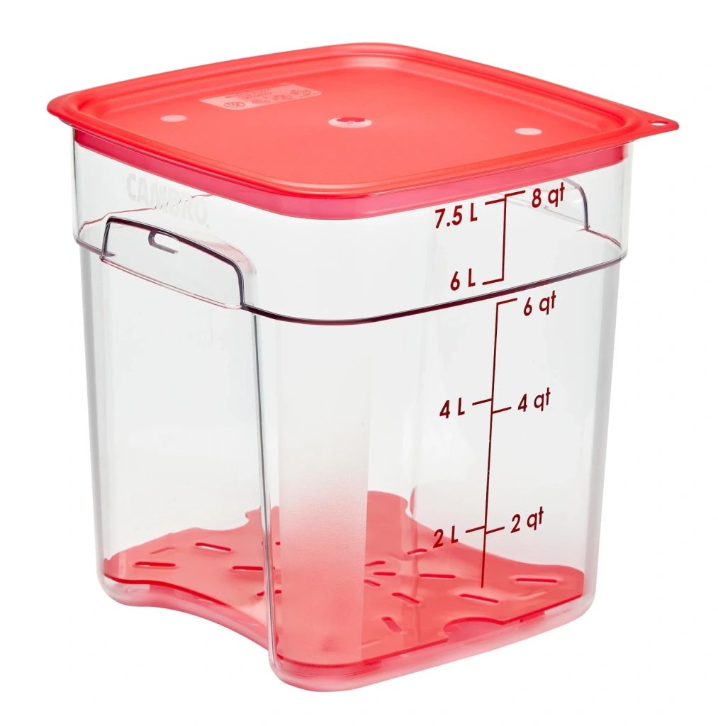 Cambro camsquares 8 qt 76 l freshpro matf&ouml;rvaringsbeh&aring;llare camwear - klar (135)