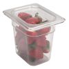 Cambro Tapas para recipientes de comida Camwear de tama&ntilde;o octavo, transparentes (135)