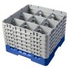 Cambro camrack 9 przegr&oacute;dek maksymalna średnica szkła 5 78 149 cm stojaki pełnowymiarowe - niebieski (168)