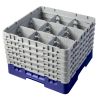 Cambro Camrack 9 F&auml;cher maximaler Glasdurchmesser 5 78 149 cm Racks volle Gr&ouml;&szlig;e - Marineblau (186)