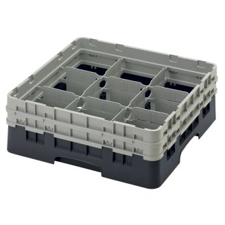Cambro camrack 9 fack maximal glasdiameter 5 78 149 cm st&auml;ll full storlek - svart (110)