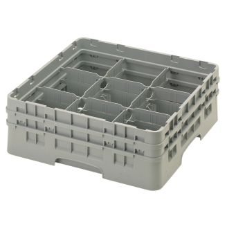 Cambro camrack 9 fack maximal glasdiameter 5 78 149 cm st&auml;ll full storlek - mjuk gr&aring; (151)