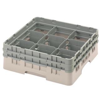 Cambro camrack 9 fack maximal glasdiameter 5 78 149 cm st&auml;ll full storlek - beige (184)