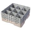 Cambro camrack 9 compartimenten maximale glasdiameter 5 78 149 cm rekken volledige grootte - beige (184)