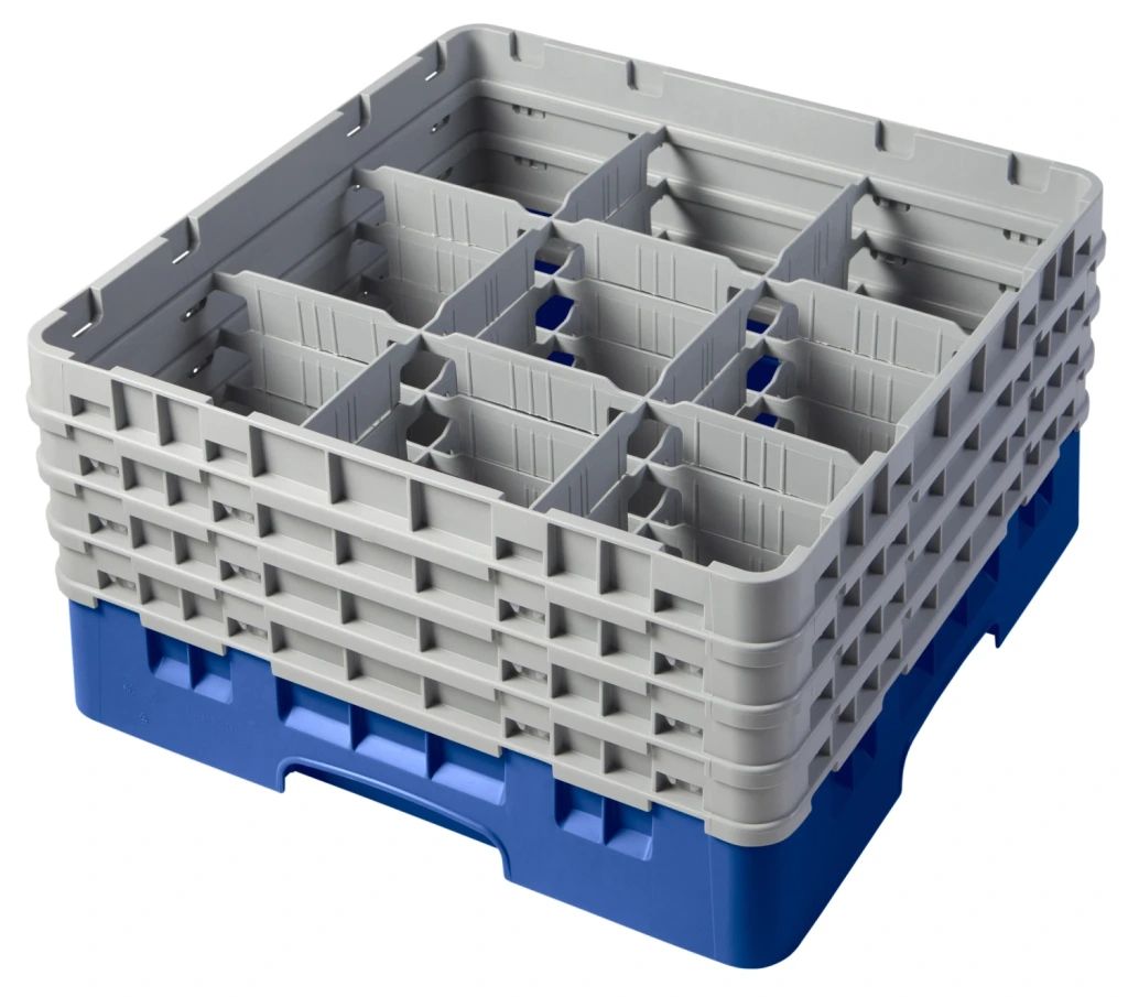 Cambro Camrack 9 F&auml;cher maximaler Glasdurchmesser 5 78 149 cm Racks volle Gr&ouml;&szlig;e - blau (168)