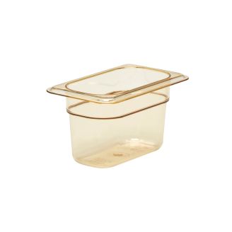 Cambro h-pan one nth size hoge hitte voedselpannen - amber (150)