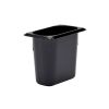 Cambro h-panna en nionde storlek matpannor med h&ouml;g v&auml;rme - svart (110)