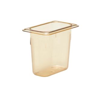Cambro h-pan one nth size hoge hitte voedselpannen - amber (150)